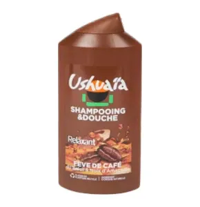 Shampoing douche 2en1 Relaxant, Fève de café du brésil et Noix d'amazonie, Ushuaia, 300ml