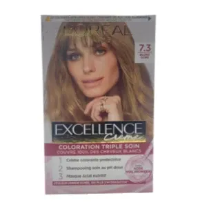 Coloration pour cheveux, Excellence, L'Oréal, 7.3 Blond doré