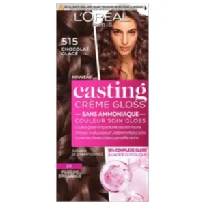 Coloration pour cheveux, Crème gloss, Casting, L'Oréal, 515 Chocolat glacé