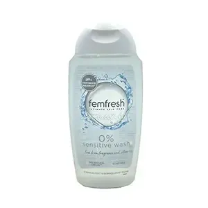 Gel lavant intime sans parfum ni couleur, Sensitive wash, Femfresh, 250ml