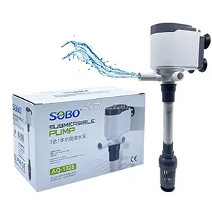 Pompe submersible pour aquarium, Sobo, AQ-1028, 10w