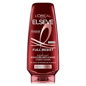 Démêlant bouclier anti-casse pour cheveux fragilisés, tendance à tomber, Aminexil et biotine, Full Resist, Elseve, L'Oréal, 250ml