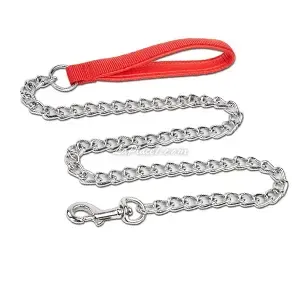 Laisse pour chien en métal avec poignée en sky, Pet Supplies, 1,2m