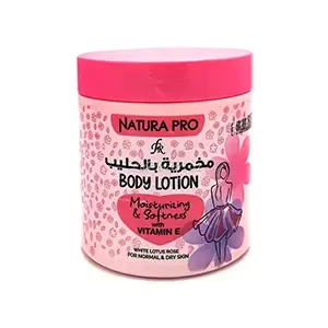 Lotion hydratante corporelle à la lotus blanche, Vitamine E, Natura Pro
