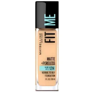 Fond de teint matte pour peau normale à grasse, tenue jusqu'à 12h, Fit me, Maybelline, 120 Ivoire classique, 30ml