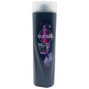 Shampoing pour cheveux noirs, Extraits d'amalia protéines de perles et vitamine E, Brillance éblouissante, Sunsilk, 350ml