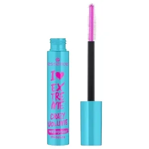 Mascara, Crazy volume, Waterproof, I Love Extreme, Essence, Noir, 12ml