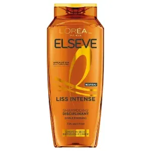 Shampoing disciplinant pour cheveux secs, difficiles à lisser, Huile d'argan, Liss Intense, Elseve, L'Oréal, 300ml