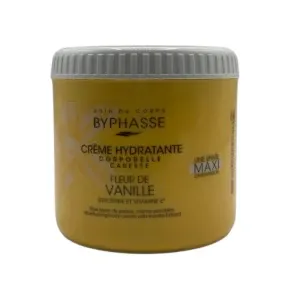 Crème hydratante corporelle pour tous types de peaux même sensibles, Fleur de vanille, Glycérine et vitamine E, Caresse, Byphasse, 500ml