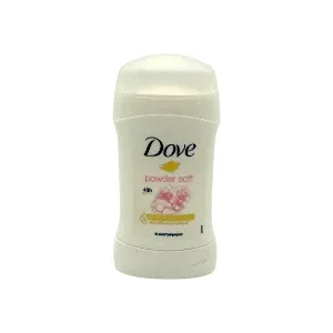 Déodorant stick pour femme, Anti-transpirant 48h, Crème hydratante, 0 % Alcool, Powder soft, Dove, 40 g