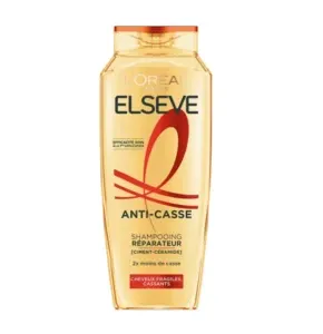 Shampoing réparateur pour cheveux fragiles et cassants, Anti-Casse, Elseve, L'Oréal, 300ml