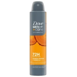 Déodorant en spray pour homme, Anti-Transpirant 72h, Santal et Vanille, Men+care, Dove, 250ml