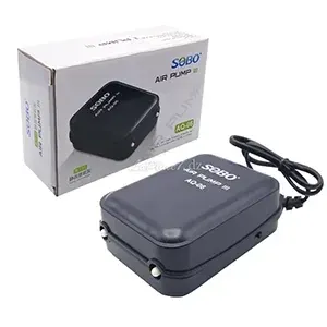 Pompe à air pour aquarium avec 2 sorties, Sobo, AQ-06, 5w