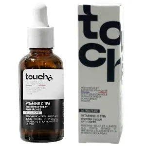 Sérum pour visage à la vitamine C 11%, Booster d'éclat, 97 % d'ingrédients naturels, Touché, 30ml